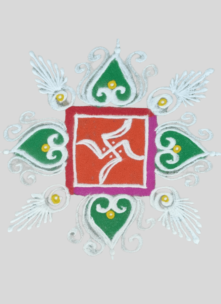 Slightly Entrance Rangoli