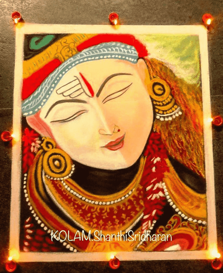 Fetching Face Rangoli