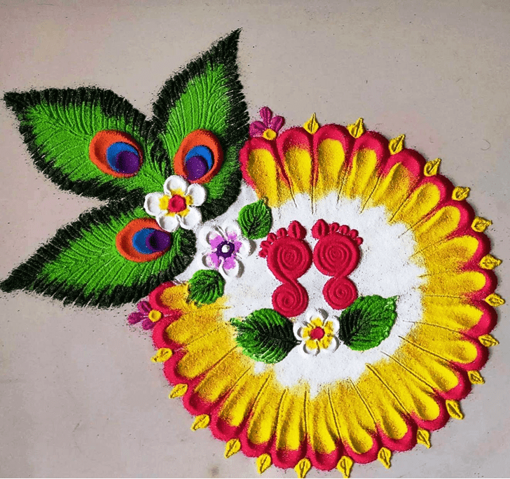 Feet Rangoli