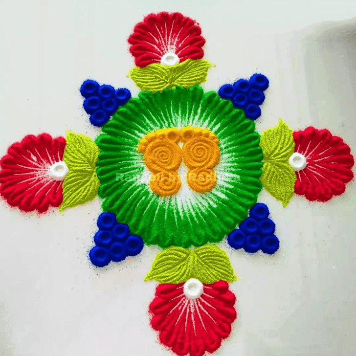 Grand Feet Rangoli