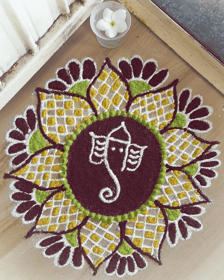 Dazzling Festival Rangoli