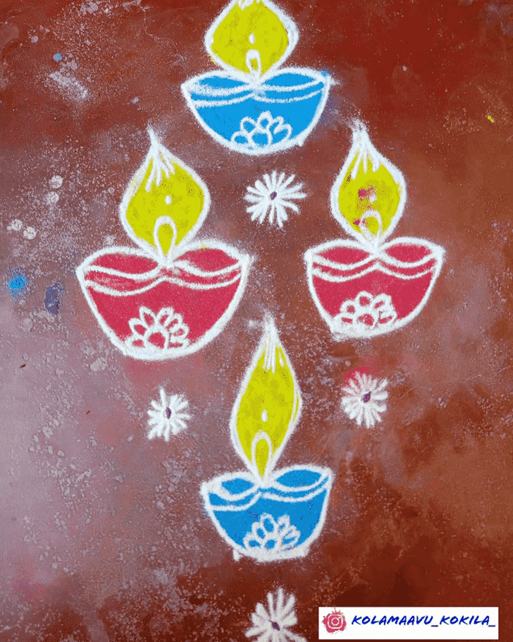 Wonderful Festival Rangoli Design