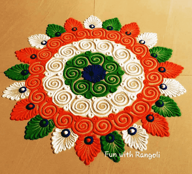 Exquisite Floor Rangoli