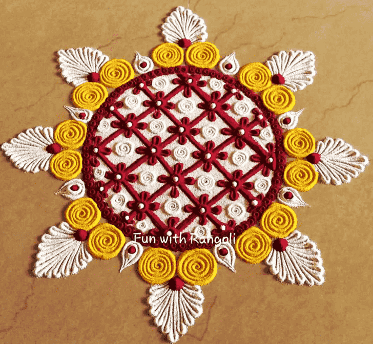 Gorgeous Floor Rangoli