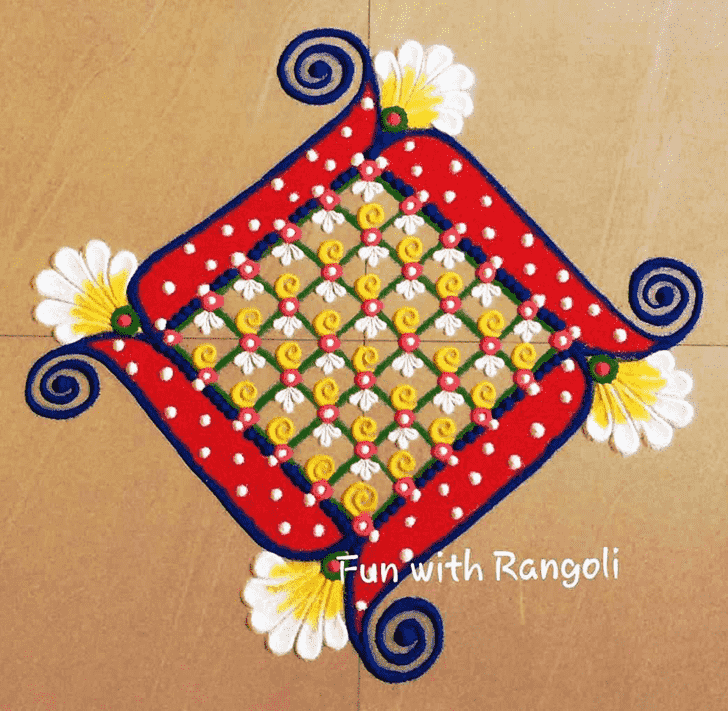 Graceful Floor Rangoli