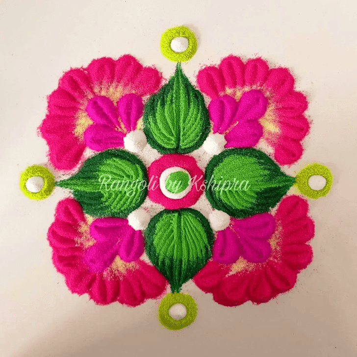 Fair Floral Rangoli