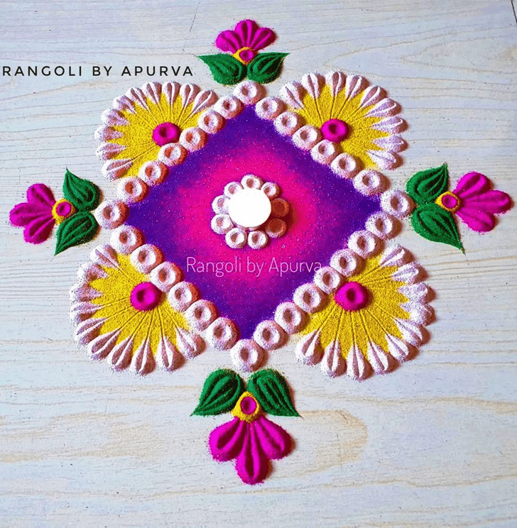 Fine Floral Rangoli