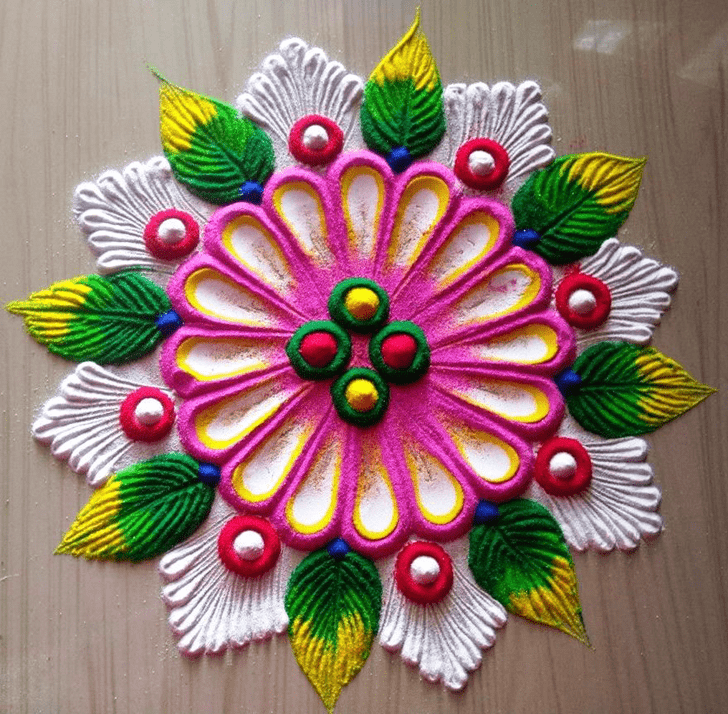 Ideal Floral Rangoli