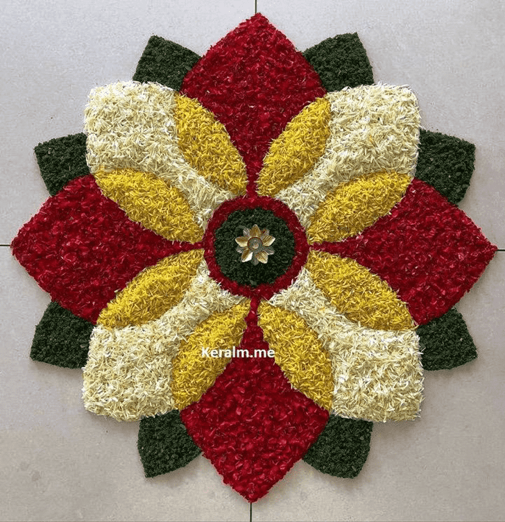 Pretty Floral Rangoli