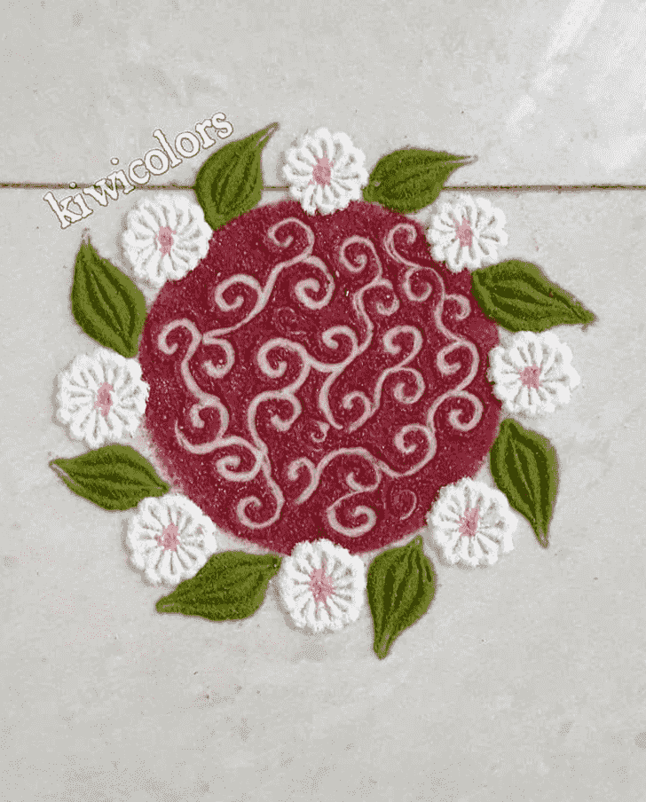 Fine Flower Rangoli