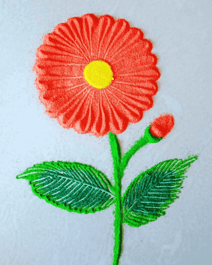 Graceful Flower Rangoli