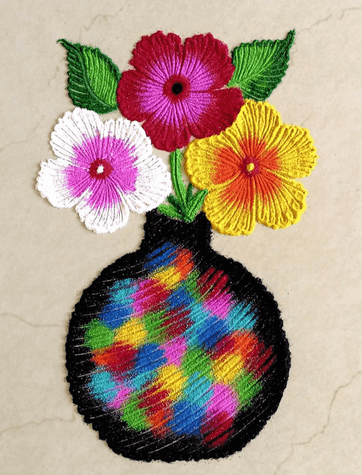 Magnificent Flower Rangoli