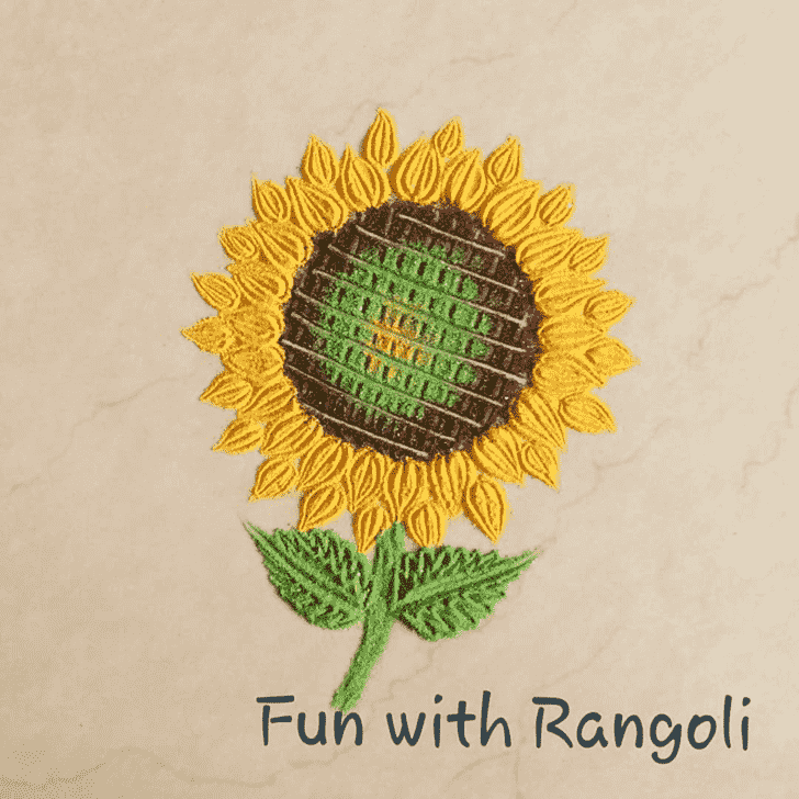 Shapely Flower Rangoli