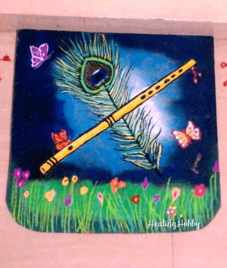 Hard Flute Rangoli