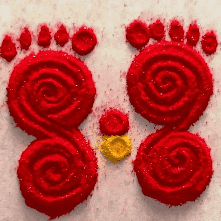 Hard Foot Rangoli