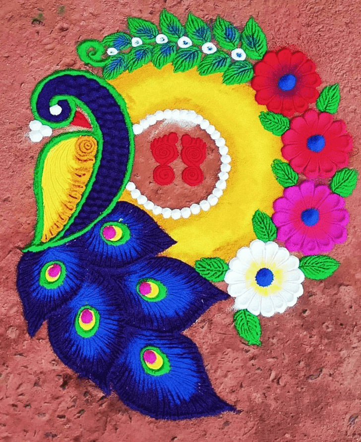 Foot Rangoli