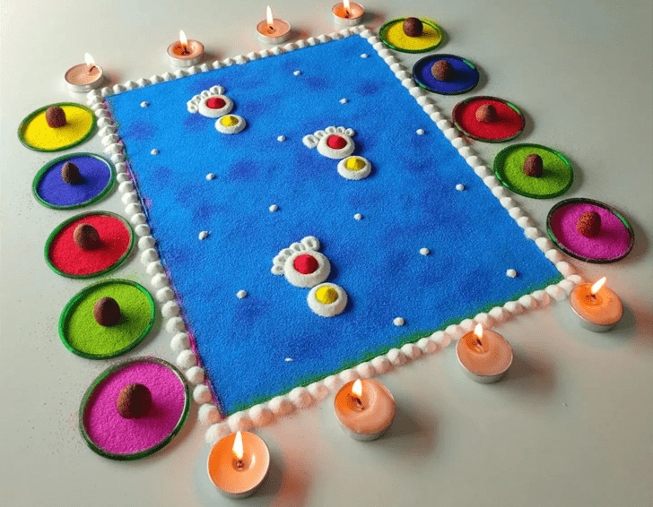 Fair Foot Rangoli