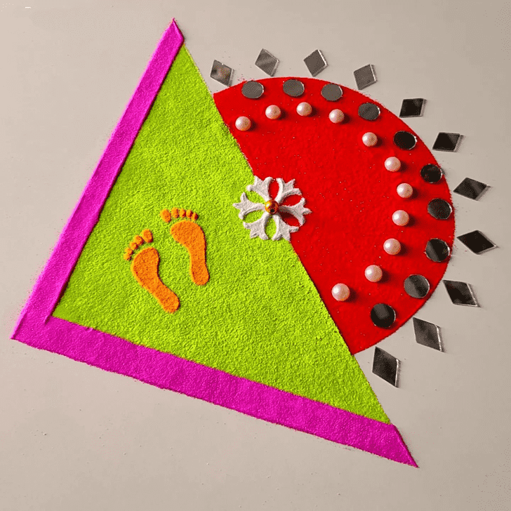 Fetching Foot Rangoli