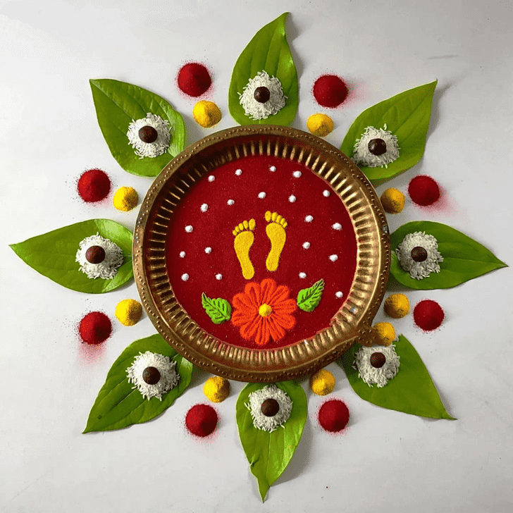 Fine Foot Rangoli