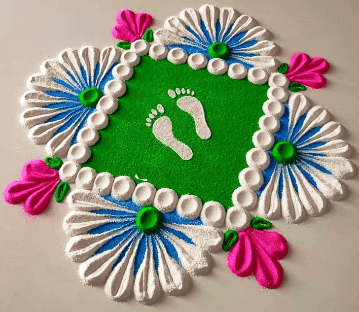 Ideal Foot Rangoli