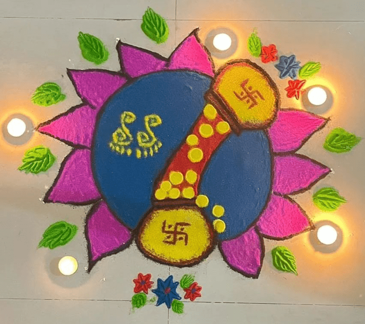 Magnetic Foot Rangoli