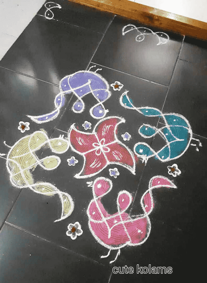 Magnetic Free Hand Rangoli