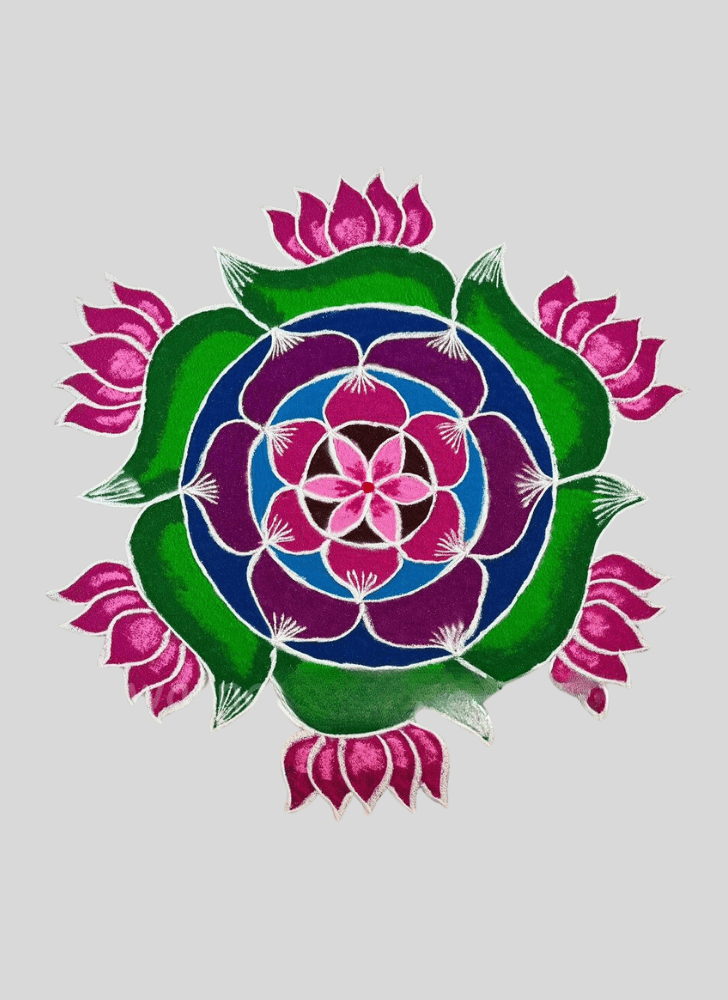 Amazing Fusion Rangoli