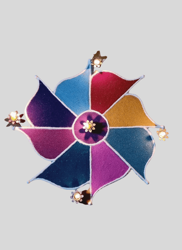 Alluring Fusion Rangoli