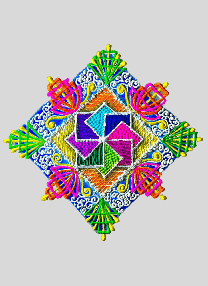 Elegant Fusion Rangoli