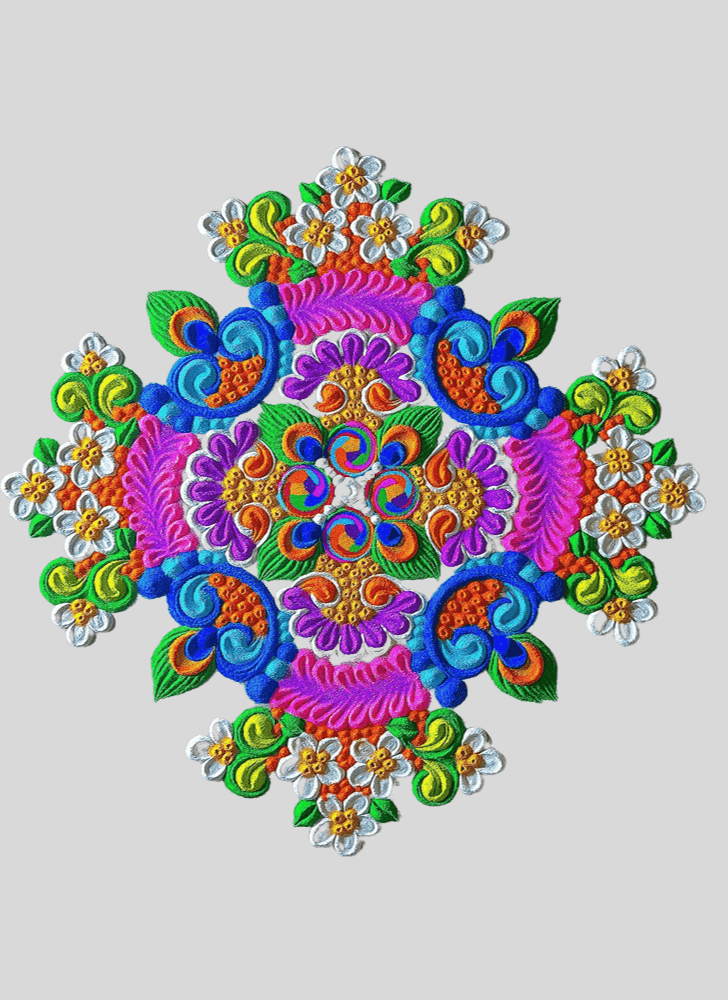 Marvelous Fusion Rangoli