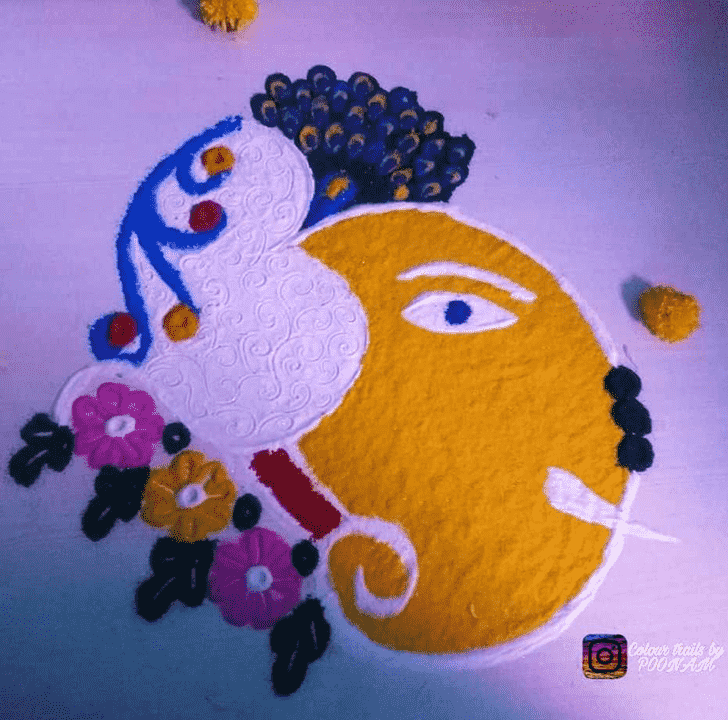 Fair Ganesh Chaturthi Rangoli