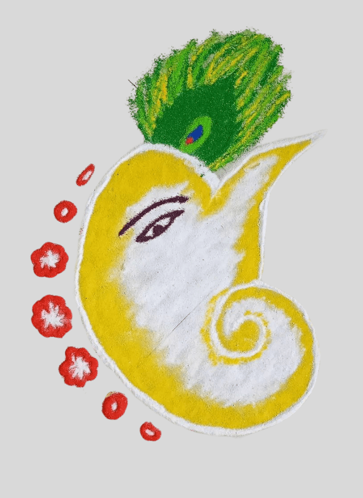 Grand Ganesh Rangoli