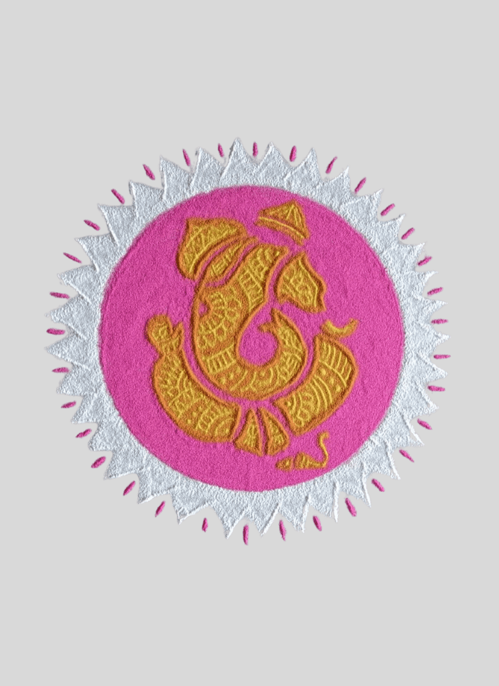 Ideal Ganesh Rangoli