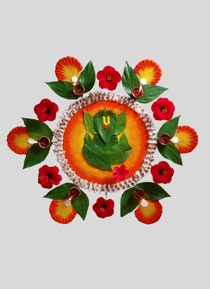 Pleasing Ganesh Rangoli