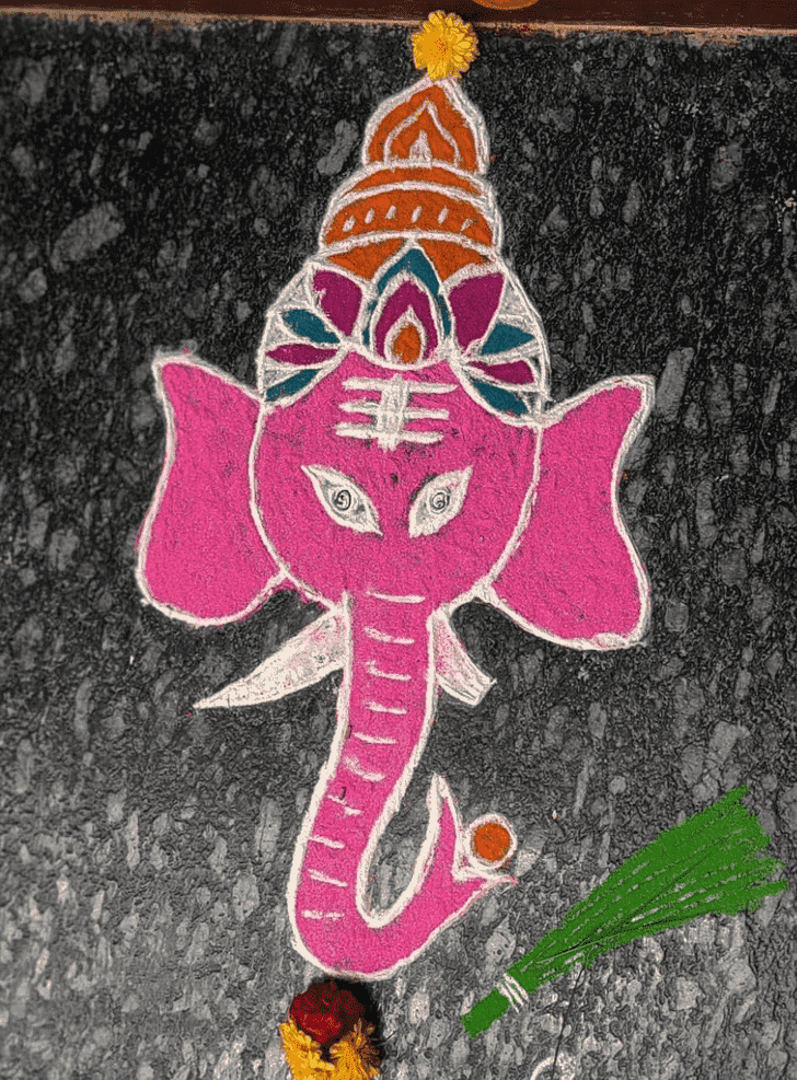 Fair Ganesha Rangoli