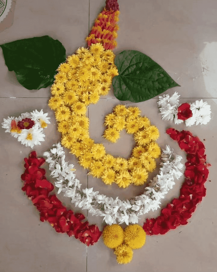 Marvelous Ganesha Rangoli