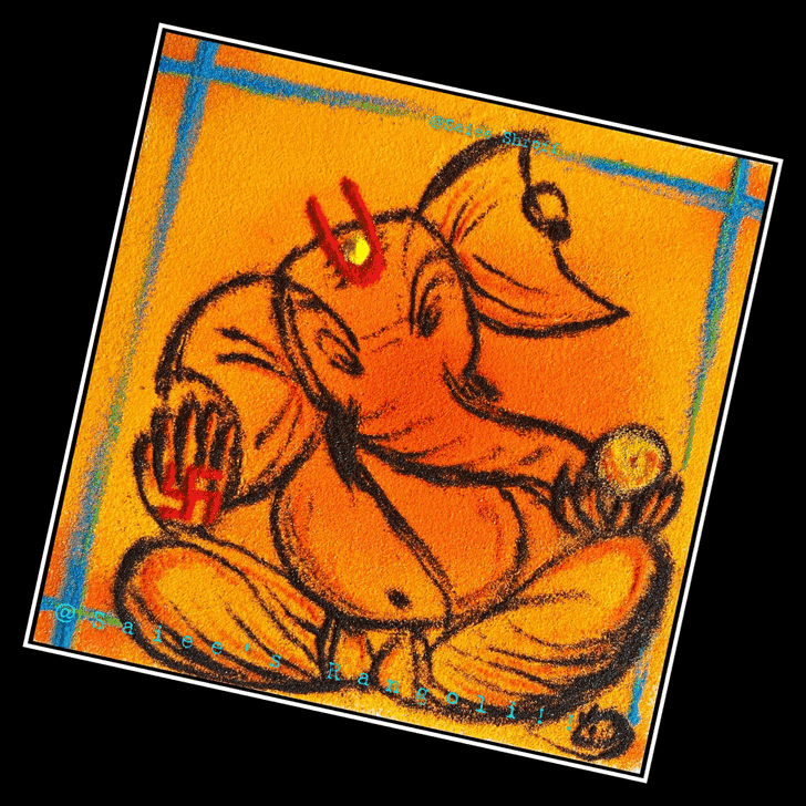 Nice Ganesha Rangoli