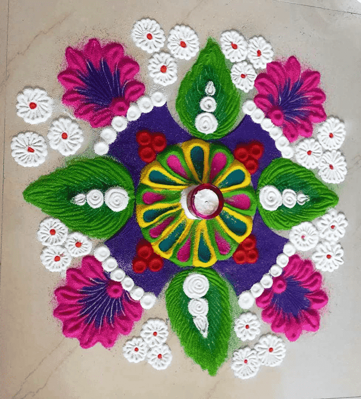 Enthralling Ganga Dussehra Rangoli