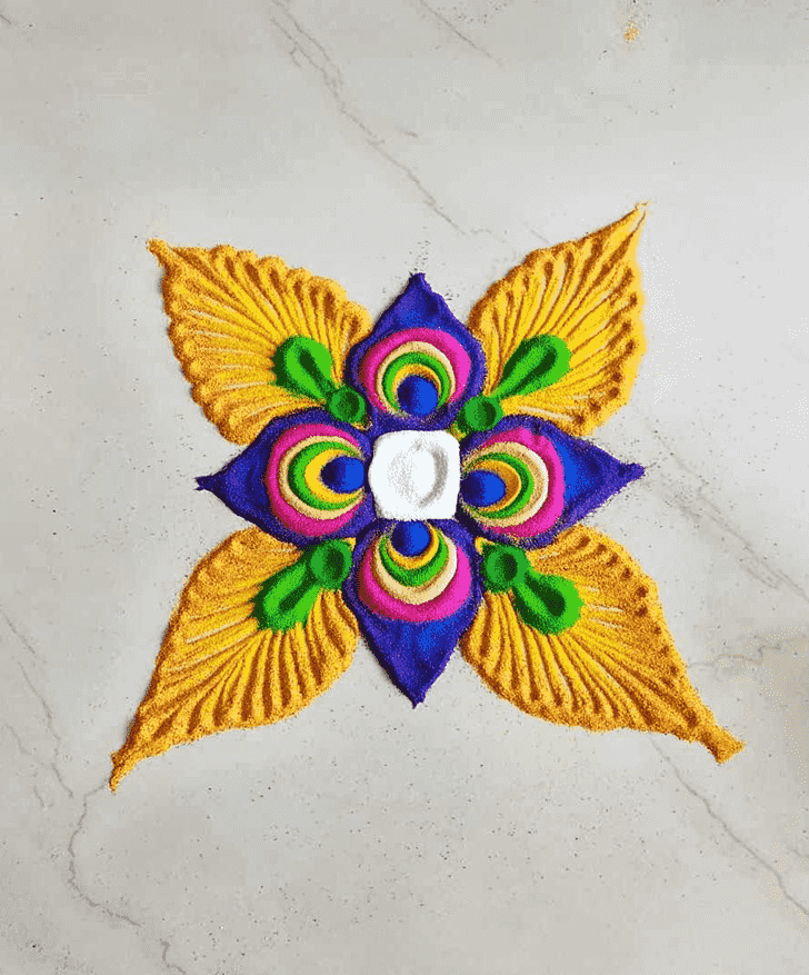 Exquisite Ganga Dussehra Rangoli