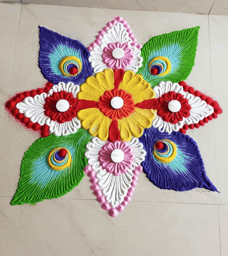 Fascinating Ganga Dussehra Rangoli