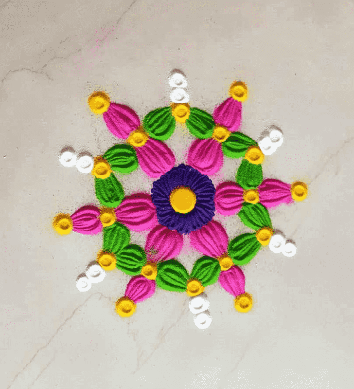 Fetching Ganga Dussehra Rangoli