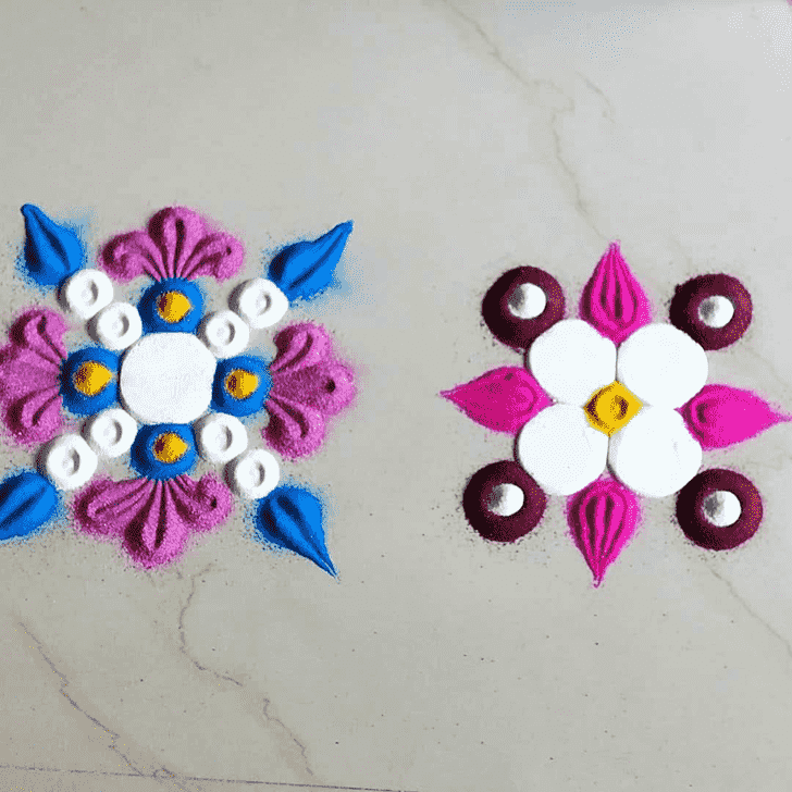 Inviting Ganga Dussehra Rangoli