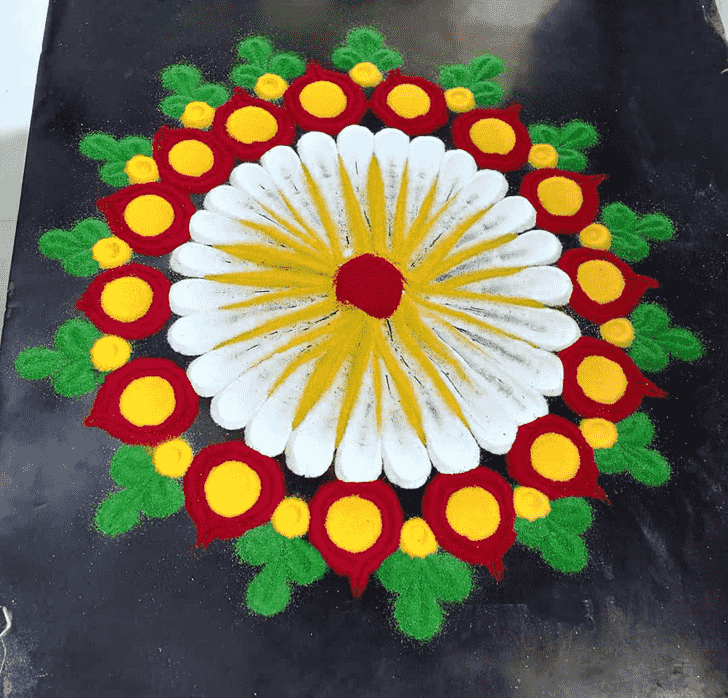 Superb Ganga Dussehra Rangoli