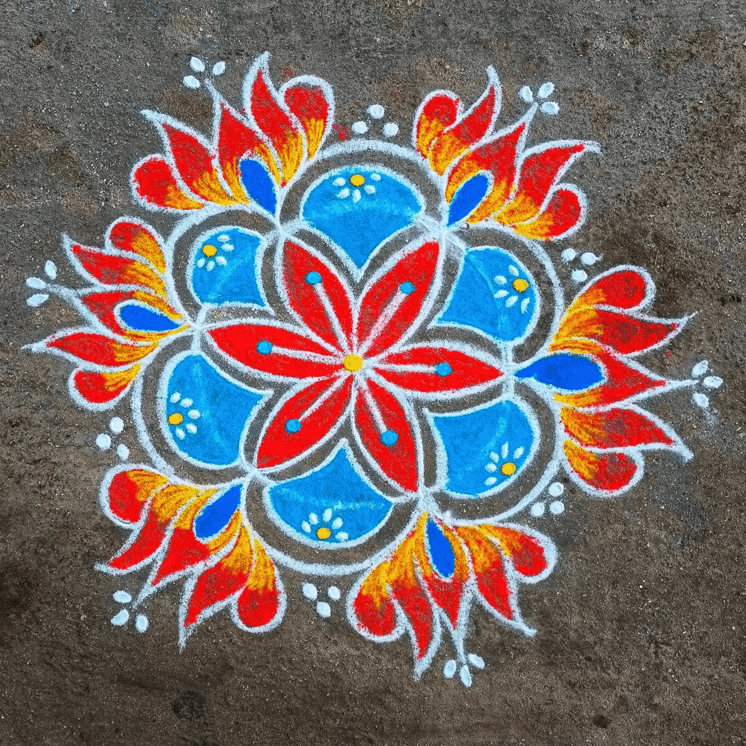 Enthralling Ganga Dussehra Special Rangoli