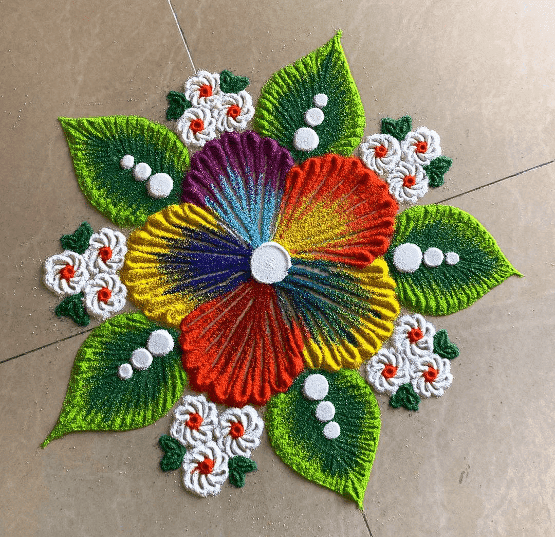 Exquisite Ganga Dussehra Special Rangoli