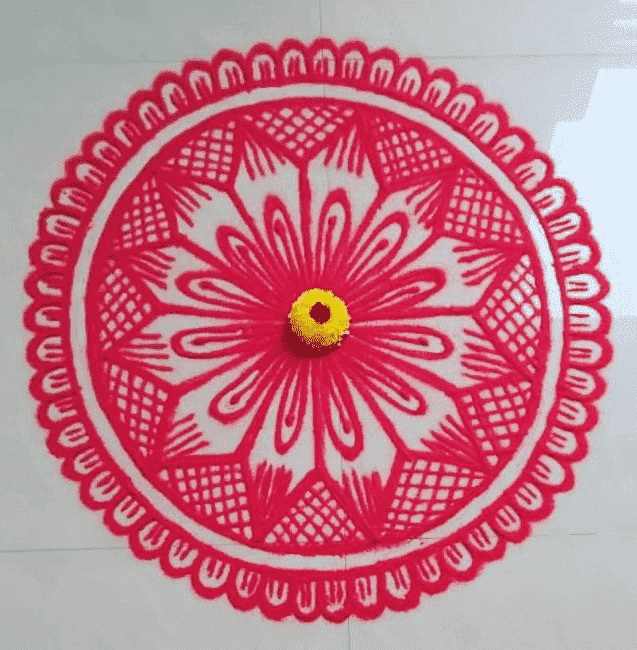 Mesmeric Ganga Dussehra Special Rangoli