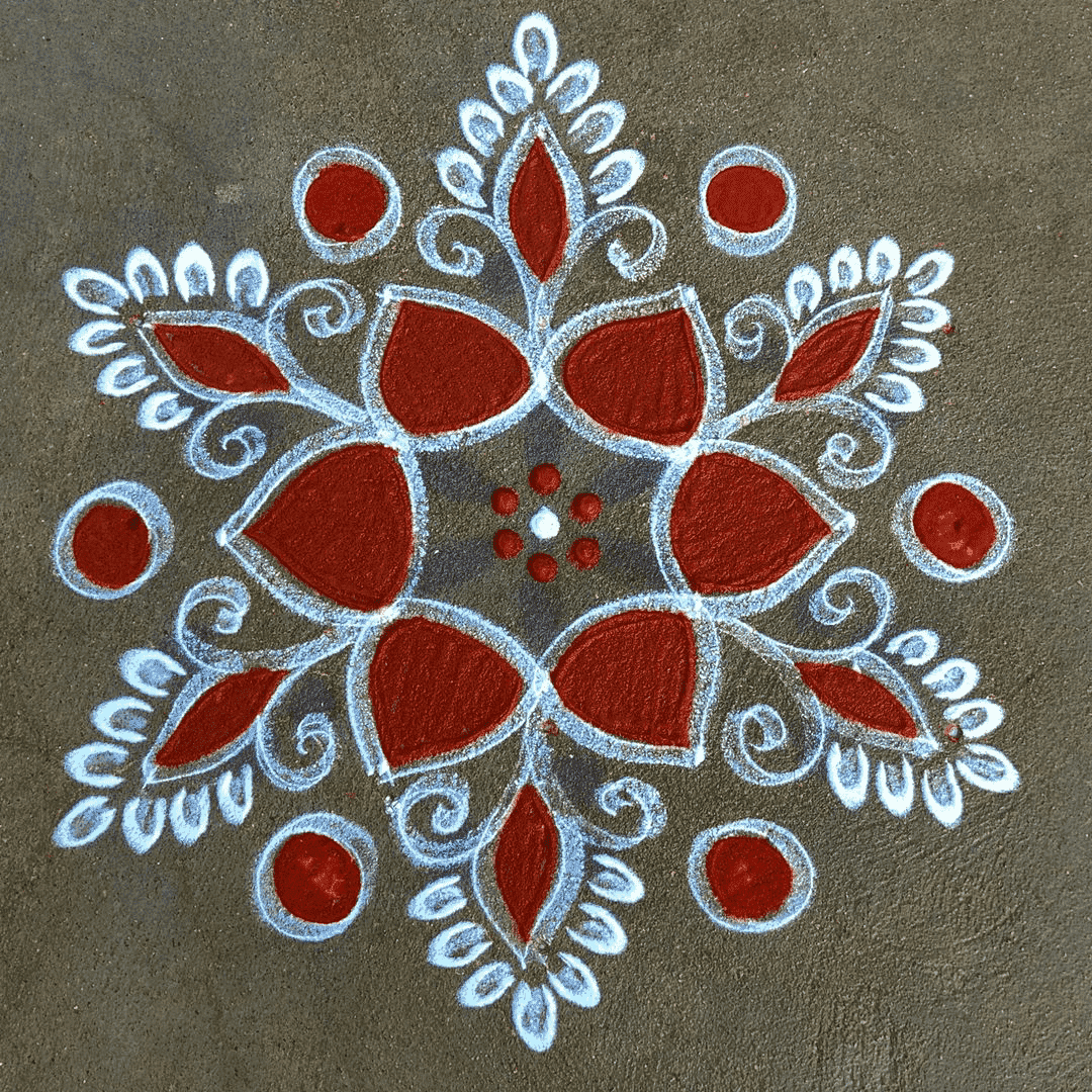 Pretty Ganga Dussehra Special Rangoli