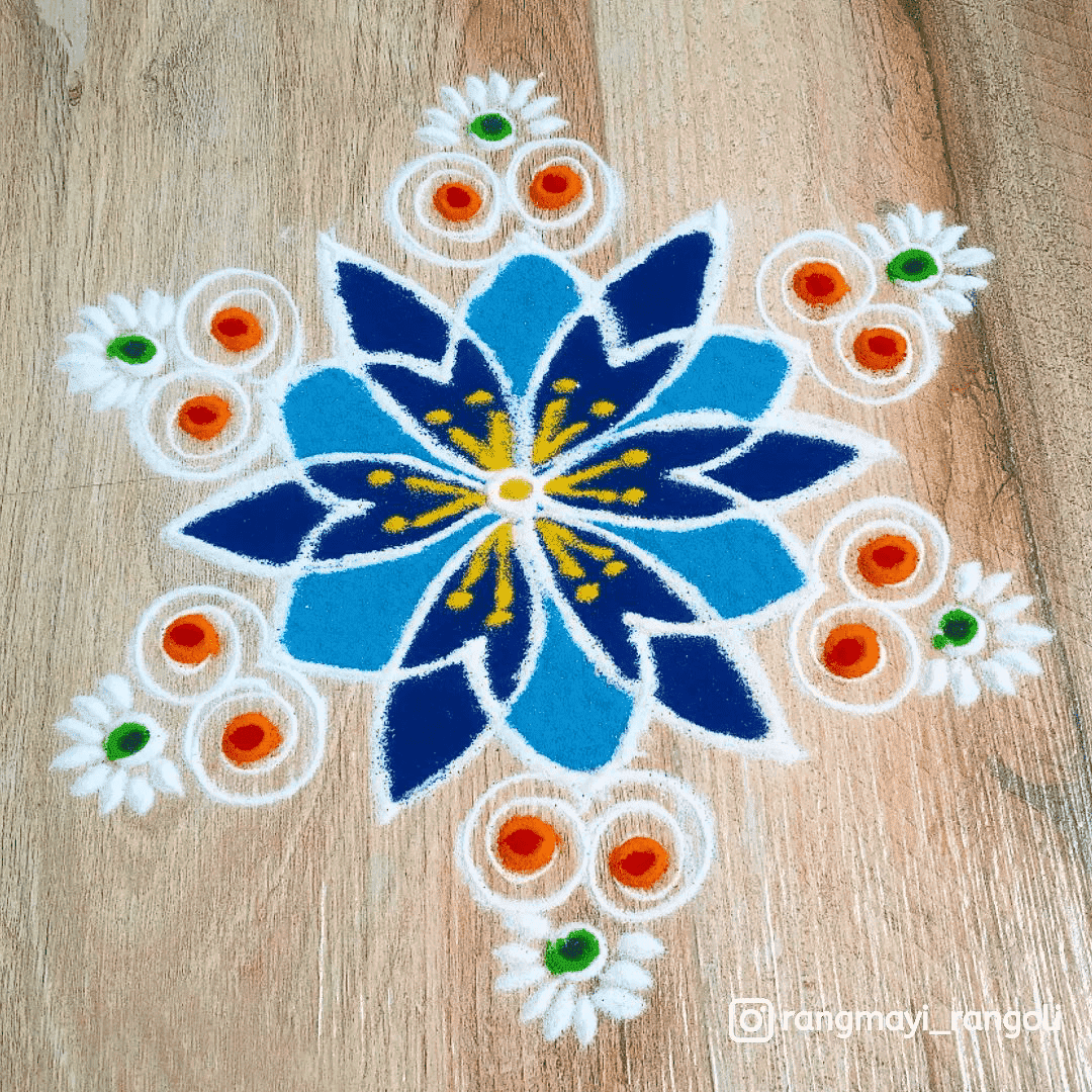 Splendid Ganga Dussehra Special Rangoli