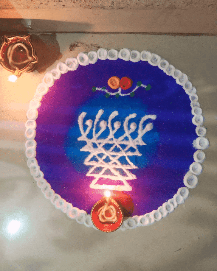 Adorable Ganga Saptami Rangoli