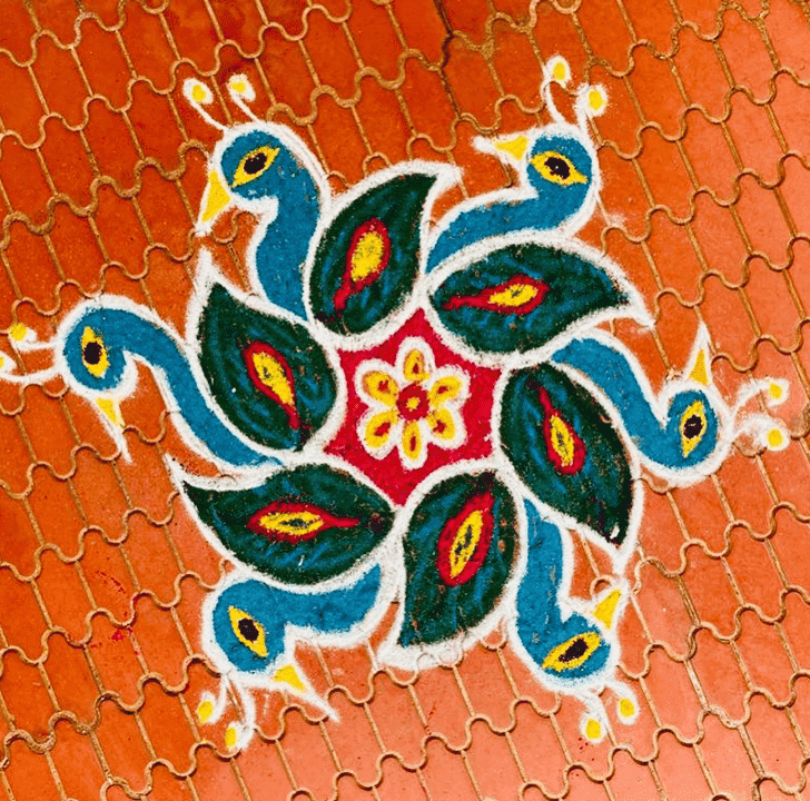 Appealing Ganga Saptami Rangoli